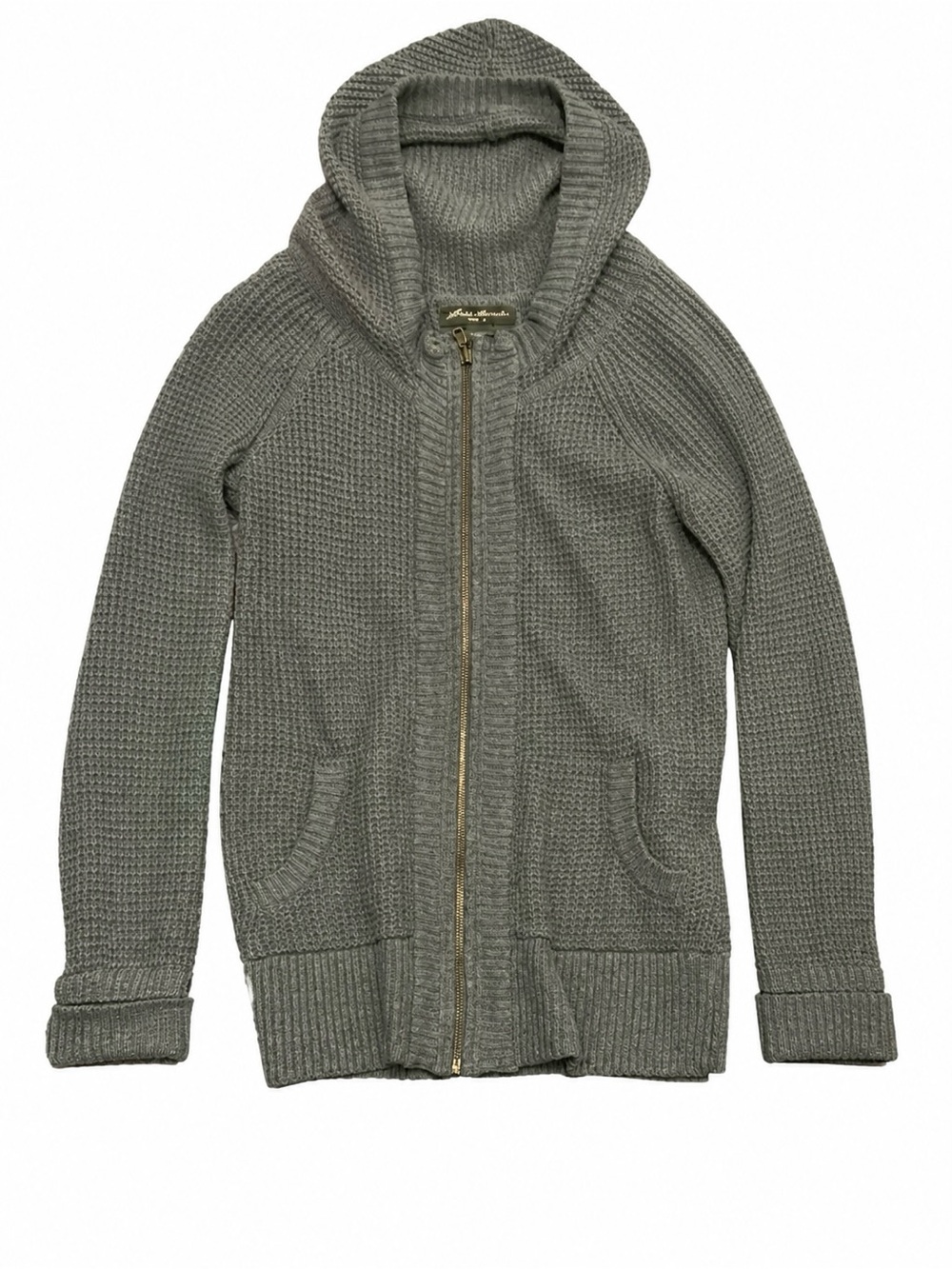 Eddie Bauer Hooded Zip Cardigan - Gray